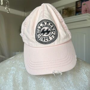 Distressed Adjustable Pink BillaBong Hat